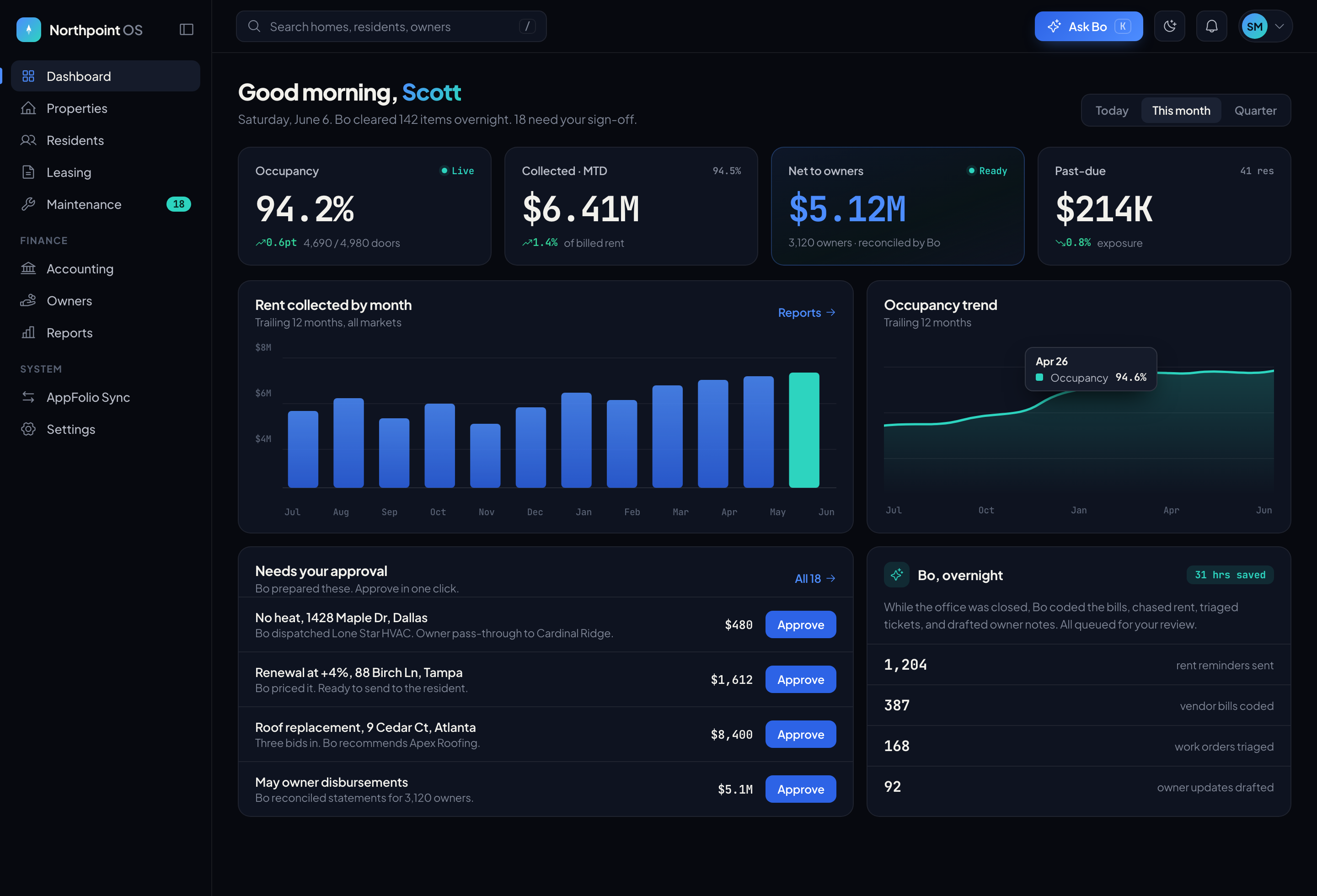 Northpoint OS — command dashboard